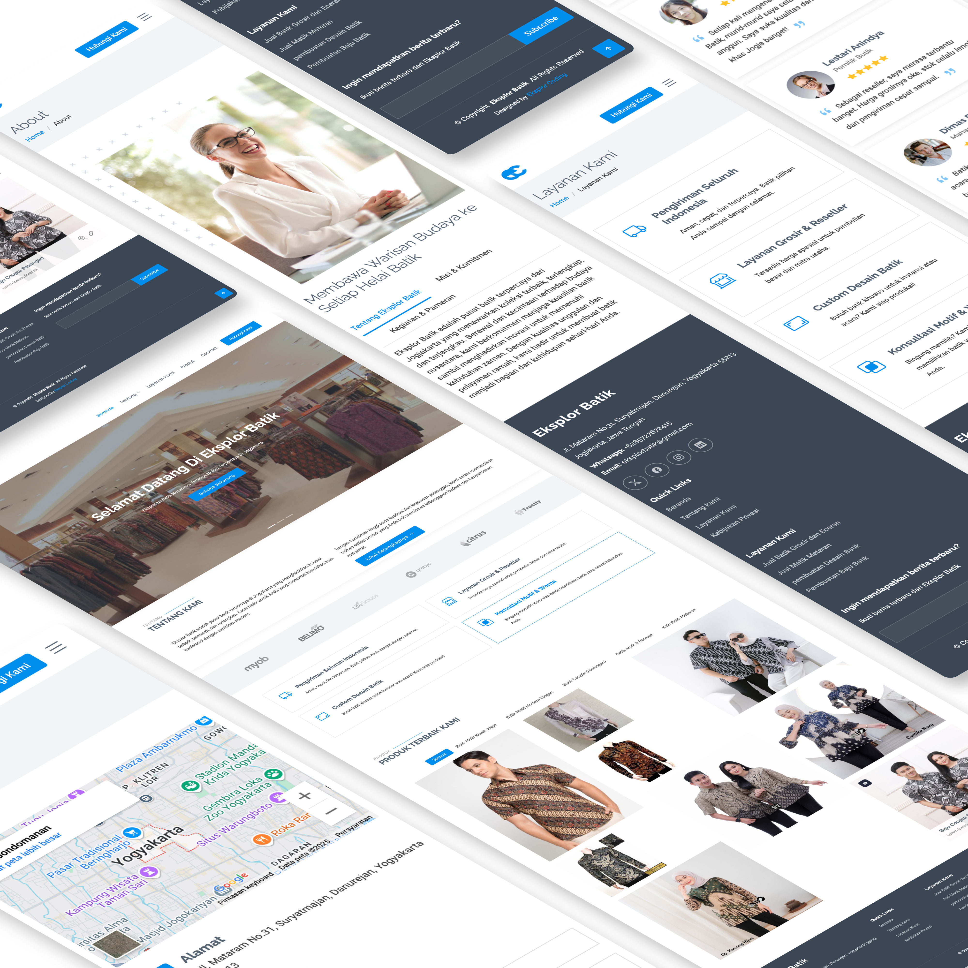 Landing Page Batik Store